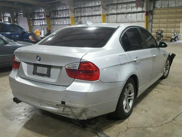 WBAVC53568FZ82771 - 2008 BMW 328 I SULE SILVER photo 4