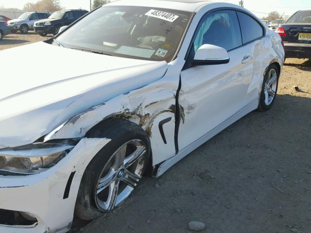 WBA3N9C52EK245935 - 2014 BMW 428 XI WHITE photo 9