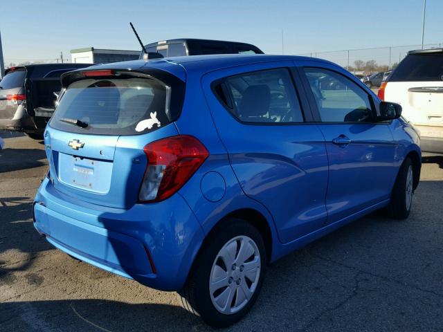 KL8CB6SA9GC604583 - 2016 CHEVROLET SPARK LS BLUE photo 4