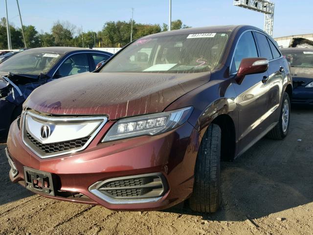 5J8TB4H34GL029749 - 2016 ACURA RDX BASE MAROON photo 2