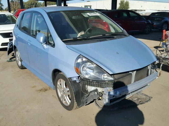 JHMGD386X8S019750 - 2008 HONDA FIT SPORT BLUE photo 1