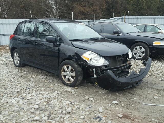 3N1BC1CP6CL361824 - 2012 NISSAN VERSA S BLACK photo 1