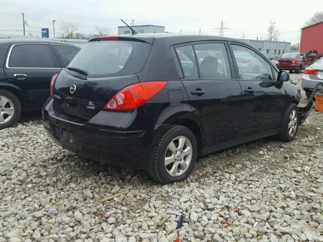 3N1BC1CP6CL361824 - 2012 NISSAN VERSA S BLACK photo 4