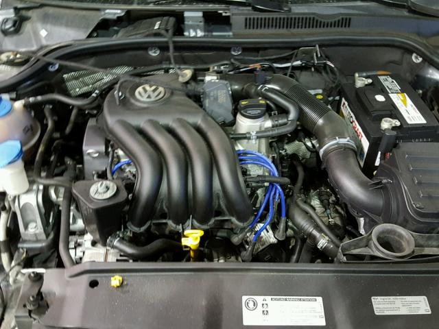 3VW2K7AJXEM445253 - 2014 VOLKSWAGEN JETTA BASE CHARCOAL photo 7