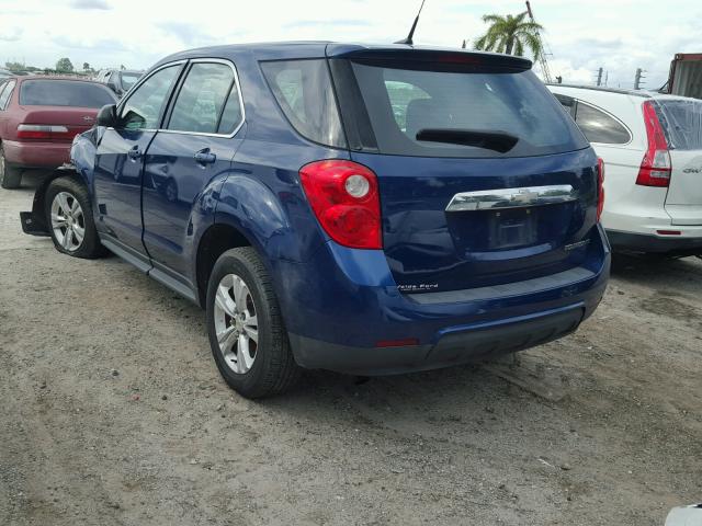 2CNALBEWXA6290465 - 2010 CHEVROLET EQUINOX LS BLUE photo 3