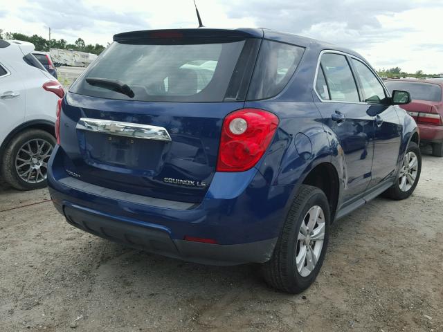 2CNALBEWXA6290465 - 2010 CHEVROLET EQUINOX LS BLUE photo 4