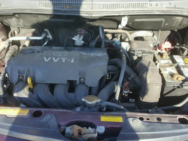 JTKKT624750102706 - 2005 TOYOTA SCION XA მუქწითელი ფოტო 7