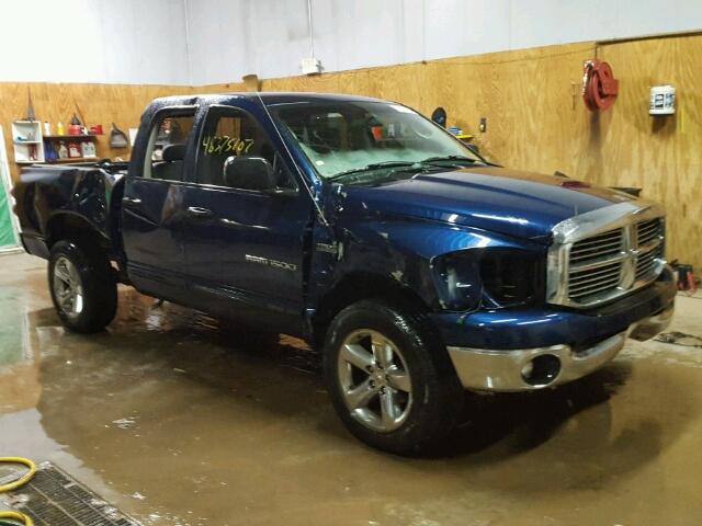 1D7HU18207J523421 - 2007 DODGE RAM 1500 S BLUE photo 1