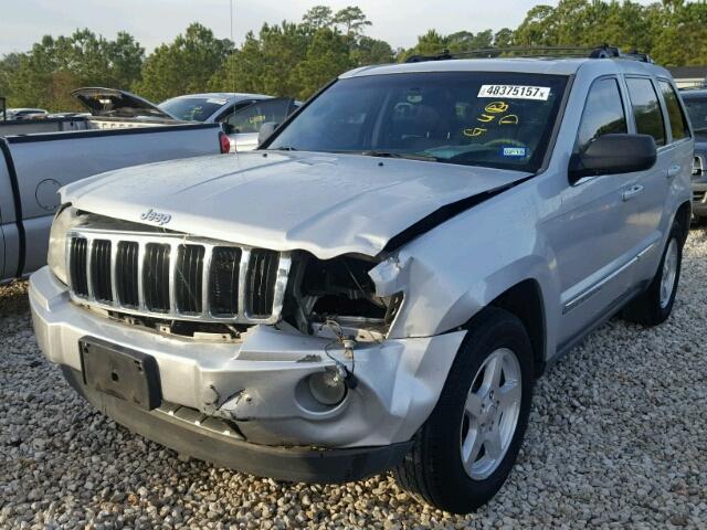 1J4HS58N76C136198 - 2006 JEEP GRAND CHER SILVER photo 2