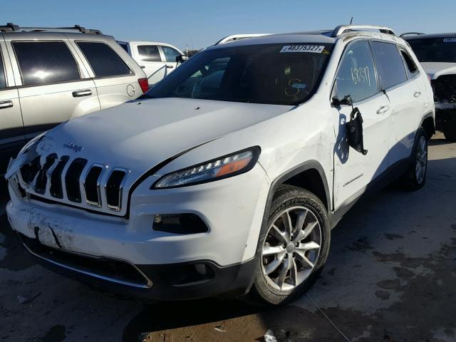 1C4PJLDB5EW232137 - 2014 JEEP CHEROKEE L WHITE photo 2