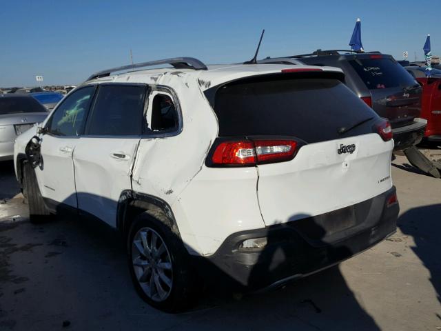 1C4PJLDB5EW232137 - 2014 JEEP CHEROKEE L WHITE photo 3