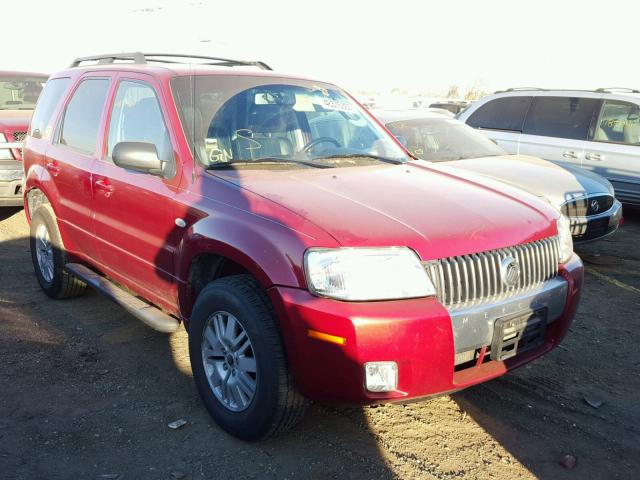 4M2YU56196KJ14395 - 2006 MERCURY MARINER RED photo 1