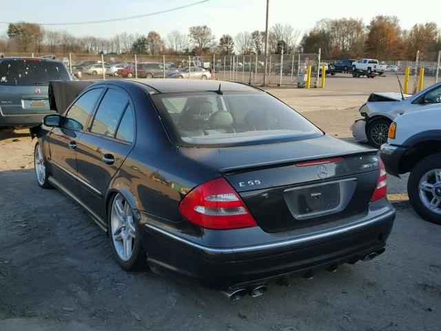 WDBUF76J05A747770 - 2005 MERCEDES-BENZ E 55 AMG BLACK photo 3