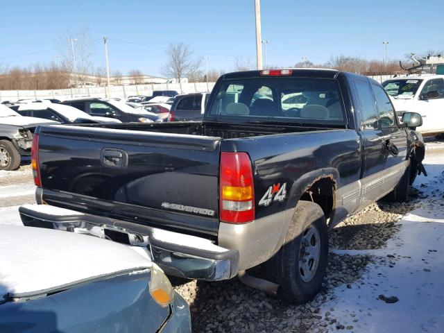 2GCEK19T521359547 - 2002 CHEVROLET SILVERADO BLACK photo 4