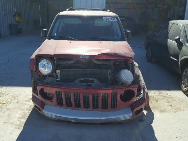 1J8FT48BX9D155300 - 2009 JEEP PATRIOT LI RED photo 9