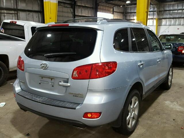 5NMSH73E07H112146 - 2007 HYUNDAI SANTA FE S BLUE photo 4