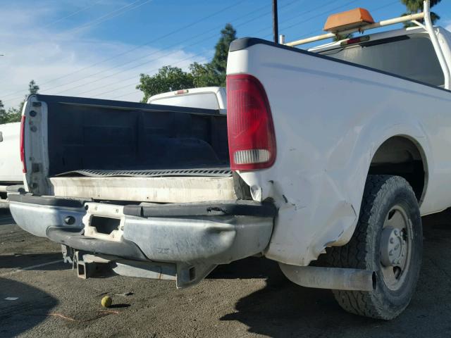 1FTSX20P85EB08289 - 2005 FORD F250 SUPER WHITE photo 9