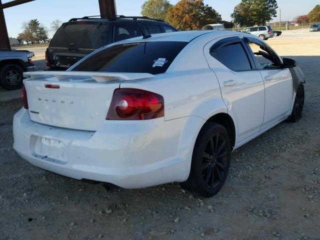 1C3CDZAG1EN165684 - 2014 DODGE AVENGER SE WHITE photo 4