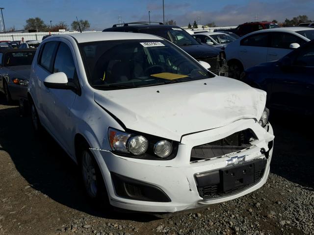 1G1JC6SG1D4114198 - 2013 CHEVROLET SONIC LT WHITE photo 1