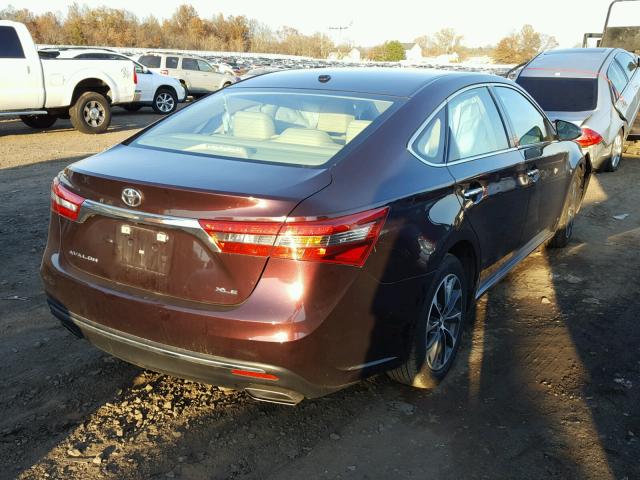 4T1BK1EB1GU231944 - 2016 TOYOTA AVALON XLE BURGUNDY photo 4