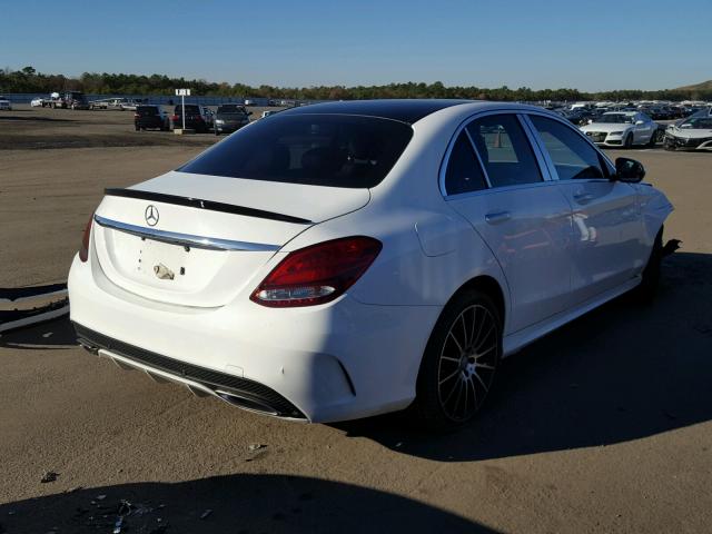 55SWF4KB7GU104333 - 2016 MERCEDES-BENZ C 300 4MAT WHITE photo 4