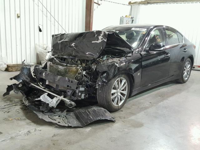 JN1BV7AP3FM342075 - 2015 INFINITI Q50 BASE Чорний фото 2