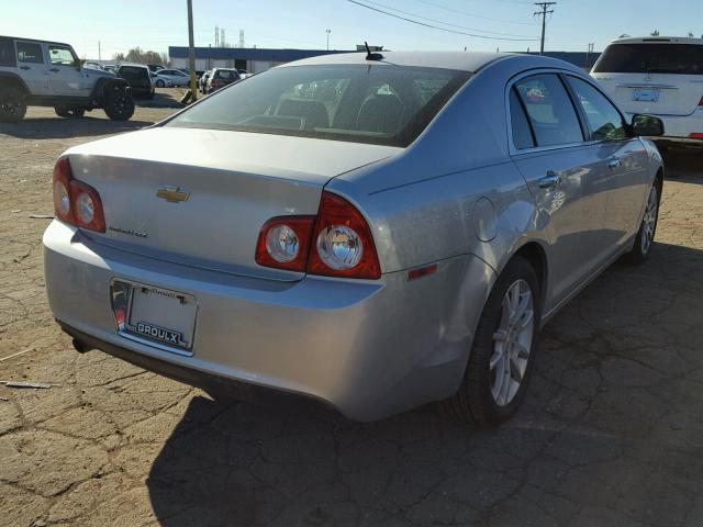 1G1ZE5EB0A4132839 - 2010 CHEVROLET MALIBU LTZ SILVER photo 4