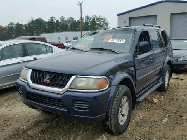 JA4LS31H81P064187 - 2001 MITSUBISHI MONTERO SP BLUE photo 2