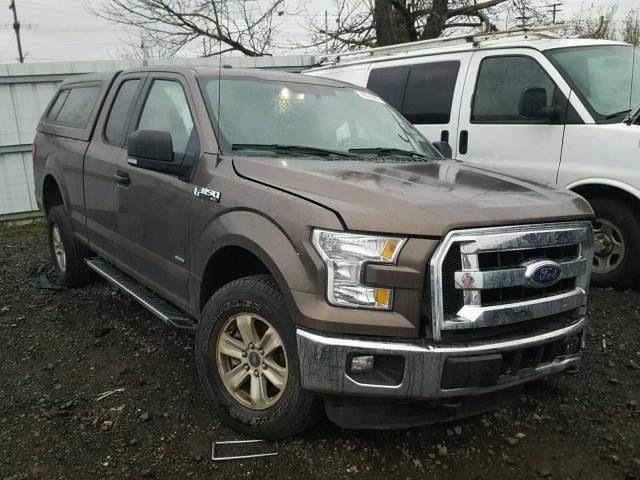 1FTEX1EP7FKE51095 - 2015 FORD F150 SUPER BROWN photo 1