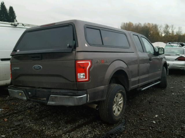 1FTEX1EP7FKE51095 - 2015 FORD F150 SUPER BROWN photo 4