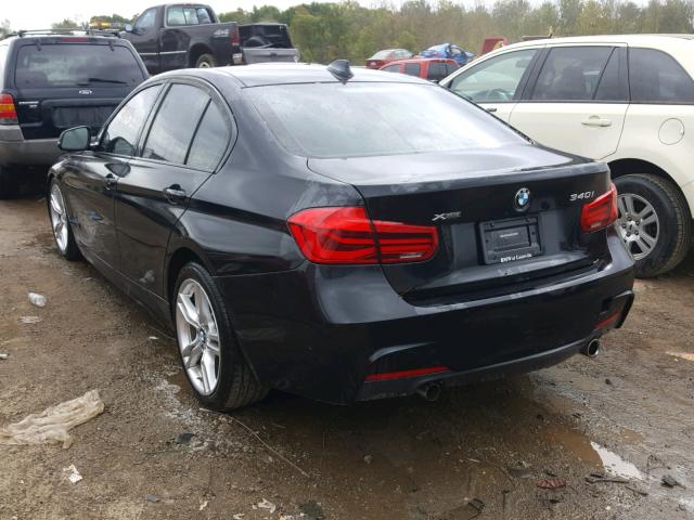 WBA8B7G54JNU95392 - 2018 BMW 340 XI BLACK photo 3