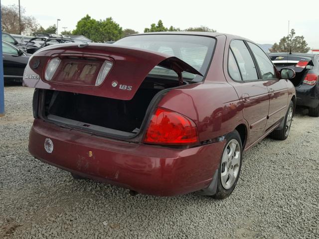 3N1CB51D56L567244 - 2006 NISSAN SENTRA 1.8 MAROON photo 4