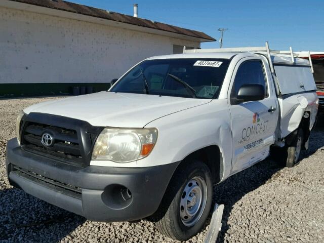 5TENX22NX8Z567253 - 2008 TOYOTA TACOMA WHITE photo 2