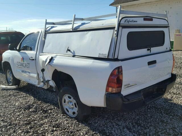 5TENX22NX8Z567253 - 2008 TOYOTA TACOMA WHITE photo 3