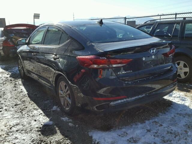 5NPD84LF8HH124369 - 2017 HYUNDAI ELANTRA SE BLACK photo 3