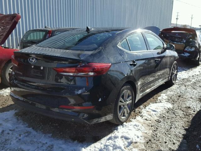 5NPD84LF8HH124369 - 2017 HYUNDAI ELANTRA SE BLACK photo 4