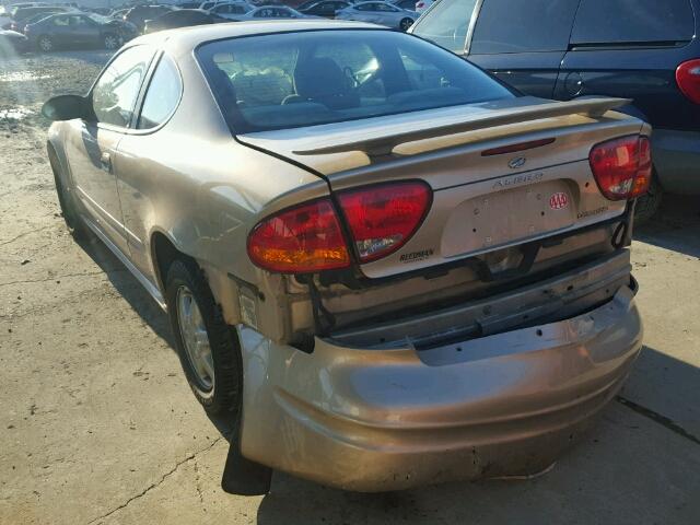 1G3NL12E53C297460 - 2003 OLDSMOBILE ALERO GL TAN photo 3