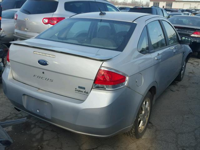 1FAHP35N28W116318 - 2008 FORD FOCUS SE SILVER photo 4