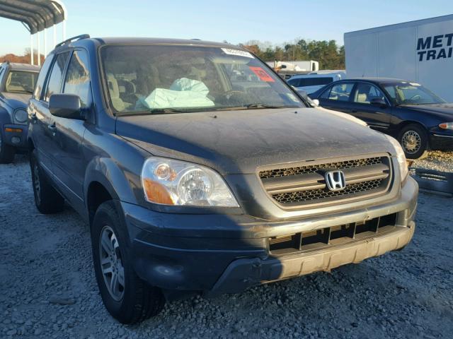 2HKYF18484H573445 - 2004 HONDA PILOT EX BLUE photo 1