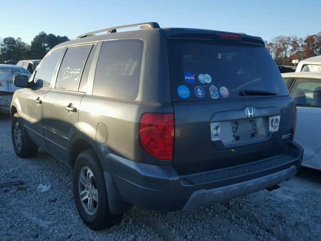 2HKYF18484H573445 - 2004 HONDA PILOT EX BLUE photo 3