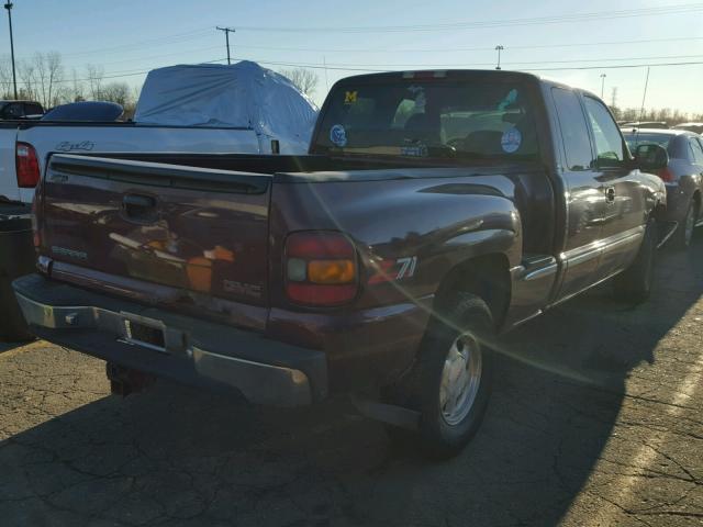 2GTEK19T3Y1202530 - 2000 GMC NEW SIERRA MAROON photo 4