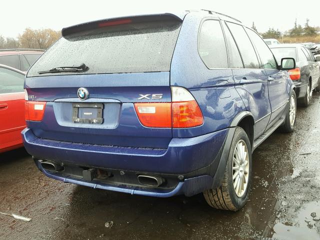 5UXFA93555LE83138 - 2005 BMW X5 4.8IS BLUE photo 4