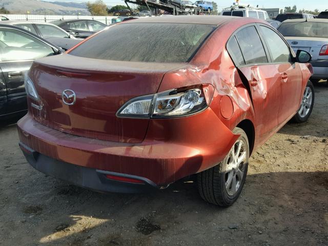 JM1BL1SG7A1243011 - 2010 MAZDA 3 I RED photo 4