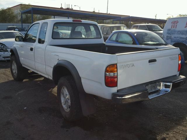 5TESN92NX1Z794451 - 2001 TOYOTA TACOMA XTR WHITE photo 3