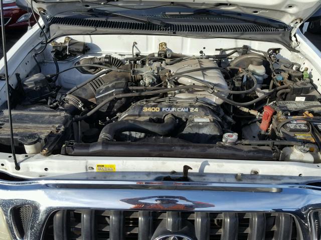 5TESN92NX1Z794451 - 2001 TOYOTA TACOMA XTR WHITE photo 7