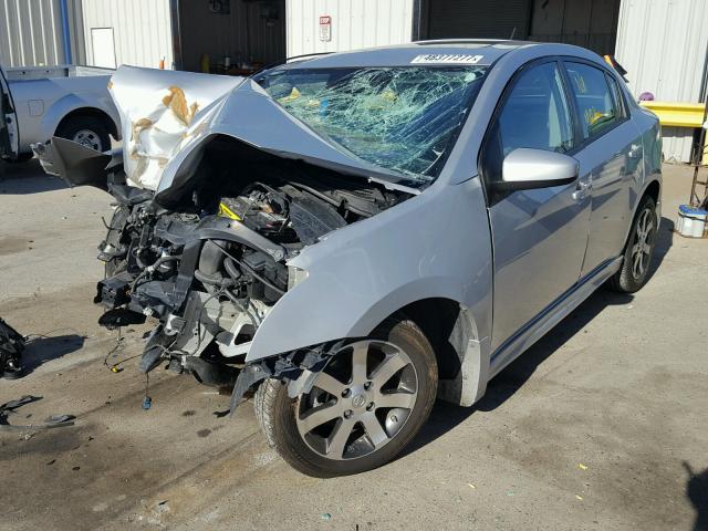 3N1AB6APXCL665575 - 2012 NISSAN SENTRA 2.0 SILVER photo 2