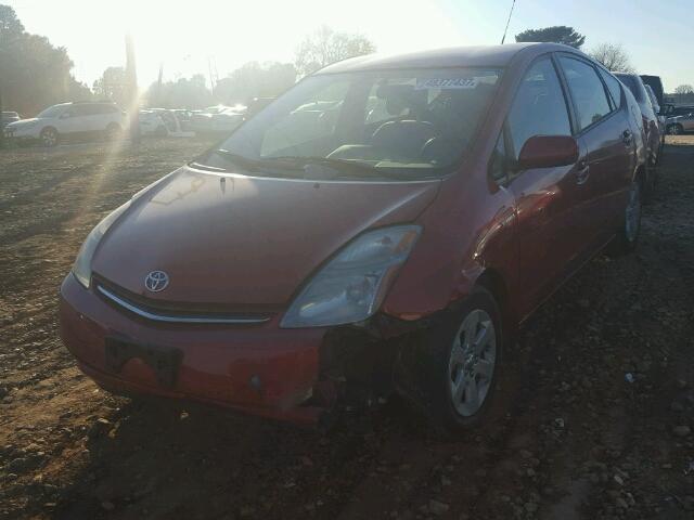 JTDKB20U377648242 - 2007 TOYOTA PRIUS RED photo 2