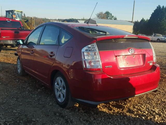 JTDKB20U377648242 - 2007 TOYOTA PRIUS RED photo 3