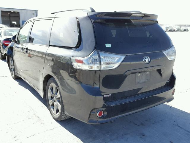 5TDXK3DC0BS129239 - 2011 TOYOTA SIENNA SPO BLACK photo 3