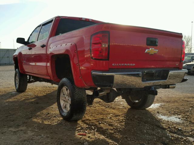 3GCUKREC5EG197690 - 2014 CHEVROLET SILVERADO RED photo 3